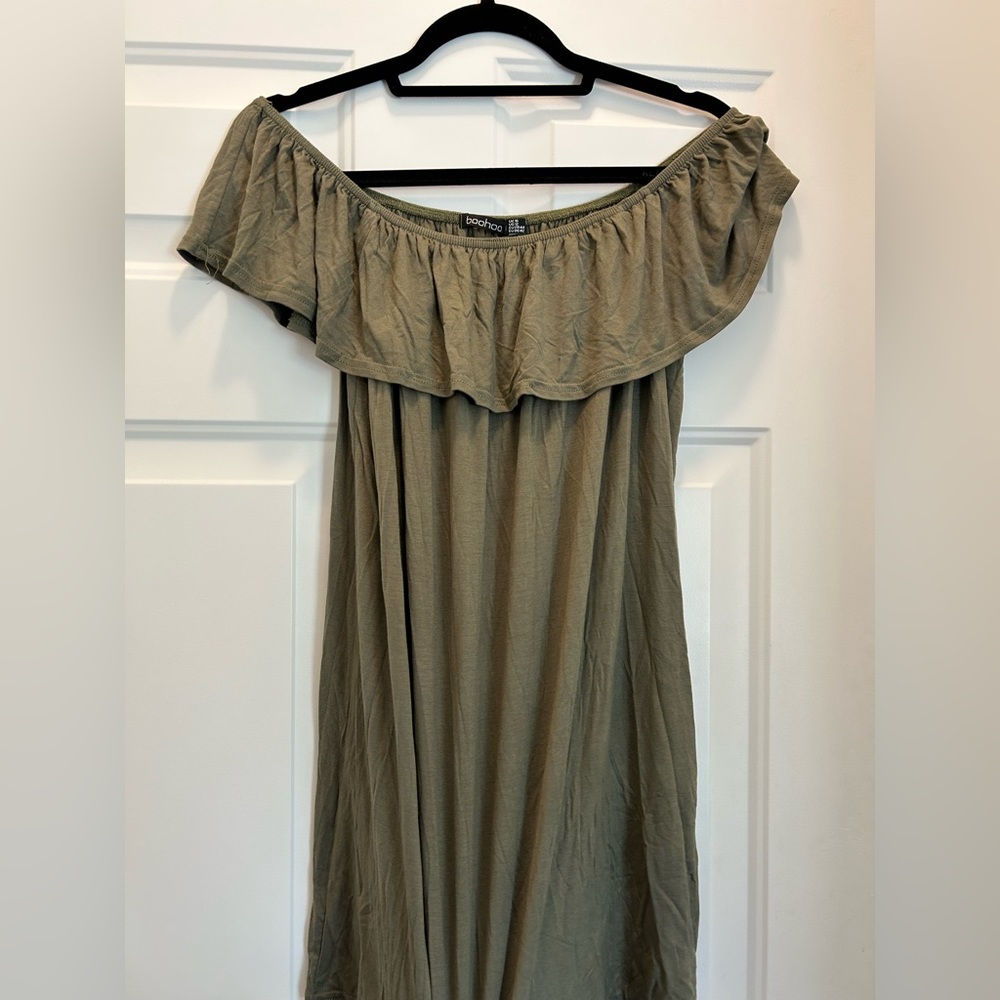BOOHOO Off the shoulder mini dress